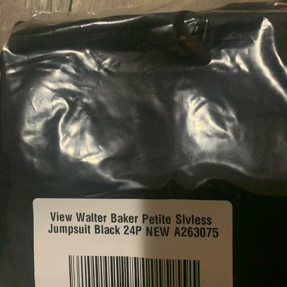 NWT VIEW WALTER BAKER BLK SLEEVELESS JUMPSUIT 24P - Picture 12 of 12